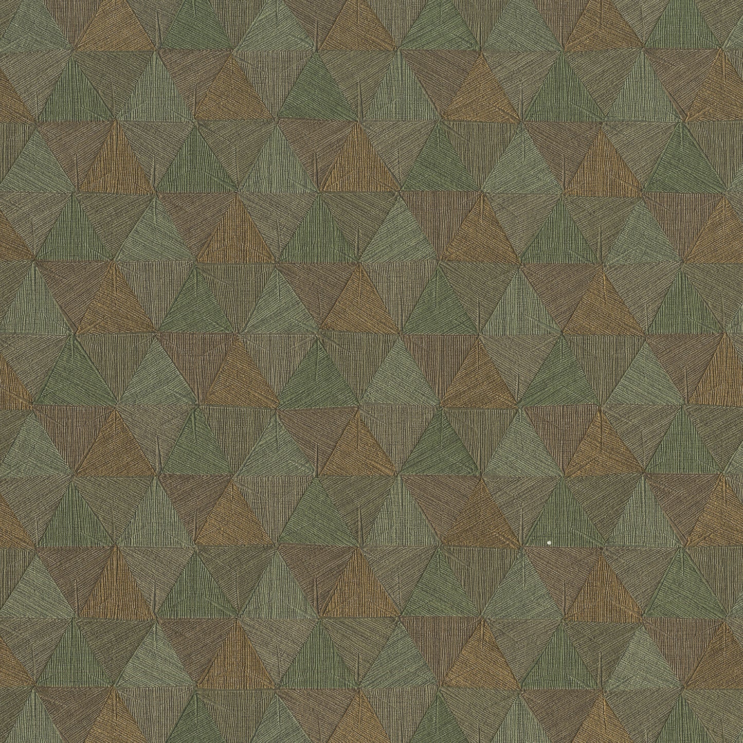 JF Fabrics -Wallpaper 10020 74 Wallpaper Green, Gold, Brown  Vinyl - 9537174 W9581