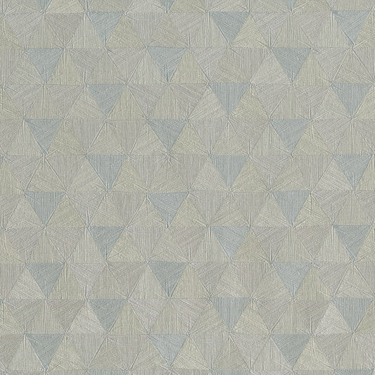JF Fabrics -Wallpaper 10020 93 Wallpaper Grey, Blue  Vinyl - 9537193 W9581