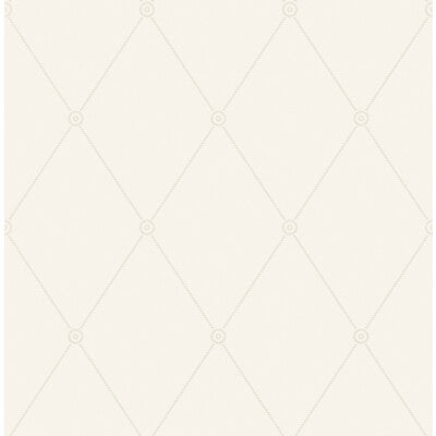 COLE & SON LARGE GEORGIAN ROPE TRELLIS PRINT--DIAMOND-GEOMETRIC IVORY   - 100/13060.CS.0