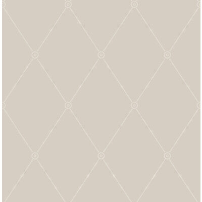 COLE & SON LARGE GEORGIAN ROPE TRELLIS PRINT--DIAMOND-GEOMETRIC PUTTY   - 100/13061.CS.0