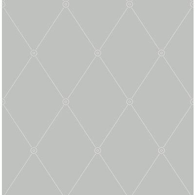 COLE & SON LARGE GEORGIAN ROPE TRELLIS PRINT--DIAMOND-GEOMETRIC GREY   - 100/13062.CS.0