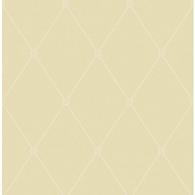 COLE & SON LARGE GEORGIAN ROPE TRELLIS PRINT--DIAMOND-GEOMETRIC STRAW   - 100/13063.CS.0