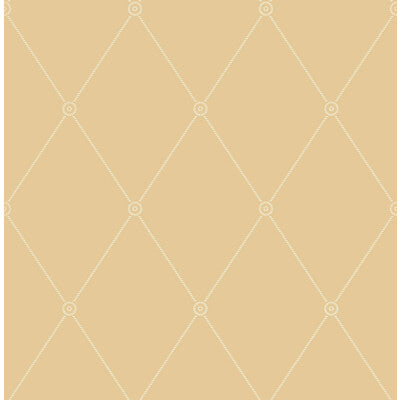 COLE & SON LARGE GEORGIAN ROPE TRELLIS PRINT--DIAMOND-GEOMETRIC YELLOW   - 100/13064.CS.0