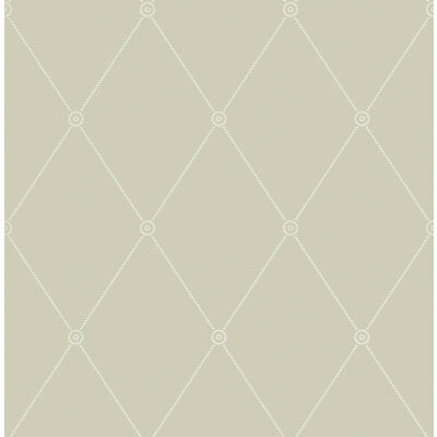 COLE & SON LARGE GEORGIAN ROPE TRELLIS PRINT--DIAMOND-GEOMETRIC OLIVE   - 100/13065.CS.0