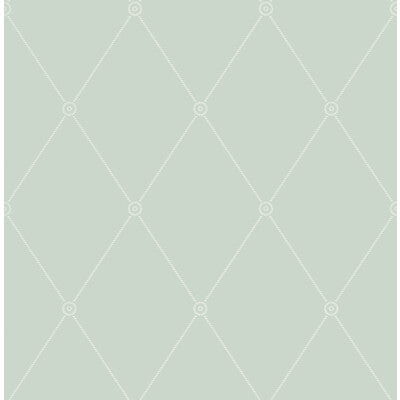 COLE & SON LARGE GEORGIAN ROPE TRELLIS PRINT--DIAMOND-GEOMETRIC DUCK EGG   - 100/13066.CS.0