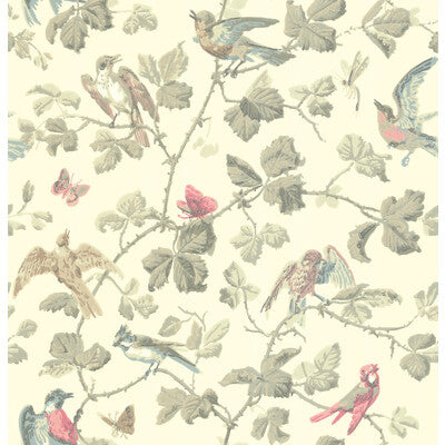 COLE & SON WINTER BIRDS PRINT--ANIMAL/INSECTS-BOTANICAL & FLORAL LINEN   - 100/2009.CS.0