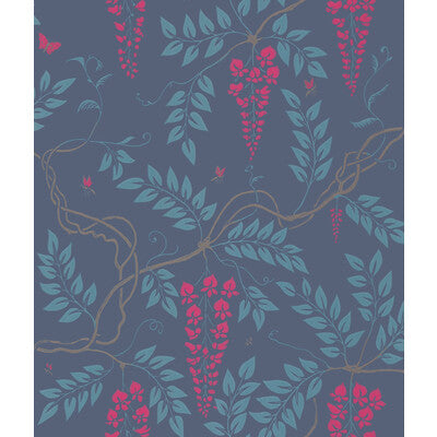 COLE & SON EGERTON PRINT--BOTANICAL & FLORAL- INDIGO   - 100/9042.CS.0