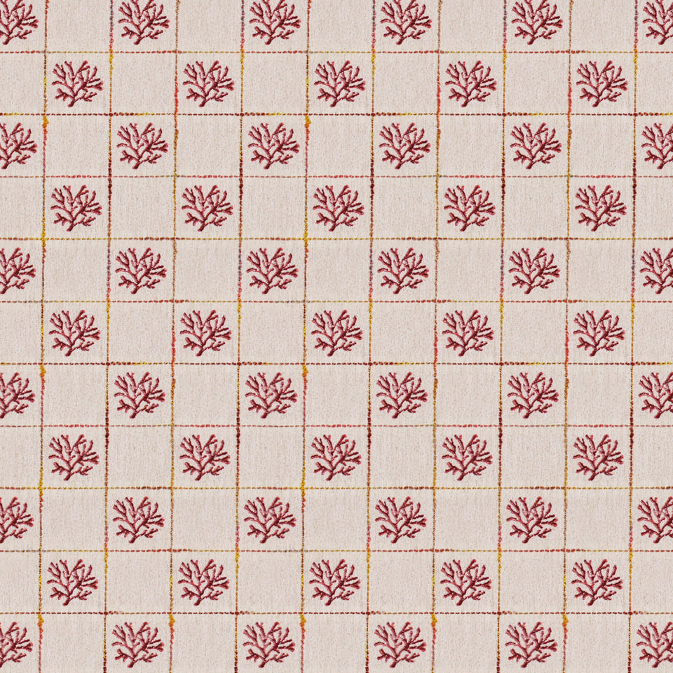 Robert Allen Mini Coral | Ruby  Upholstery     - 101382