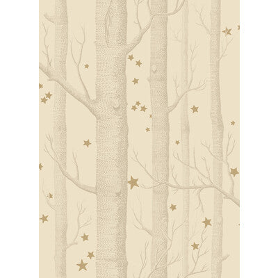 COLE & SON WOODS & STARS PRINT---NOVELTY BUFF/GOLD   - 103/11049.CS.0