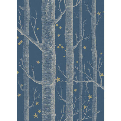 Cole & Son - Woods & Stars Midnight (103/11052-CS) Wallpaper