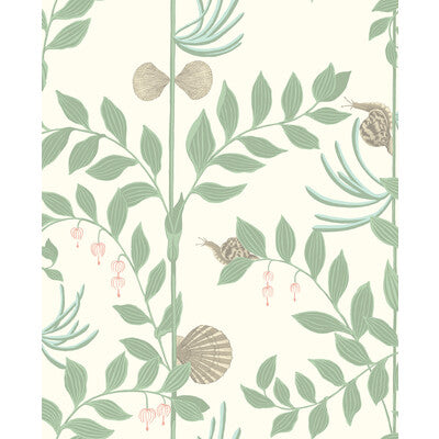 COLE & SON SECRET GARDEN PRINT--ANIMAL/INSECTS-BOTANICAL & FLORAL SOFT GREEN   - 103/9031.CS.0