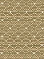 Beige & tan geometric tessellated pattern with interlocking hex/cube shapes; upholstery fabric.