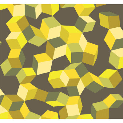 COLE & SON PUZZLE PRINT--- YELLOW AND BLACK   - 105/2012.CS.0