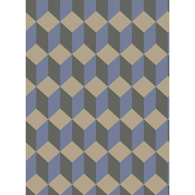 COLE & SON DELANO PRINT--- BLUE AND BLACK   - 105/7034.CS.0