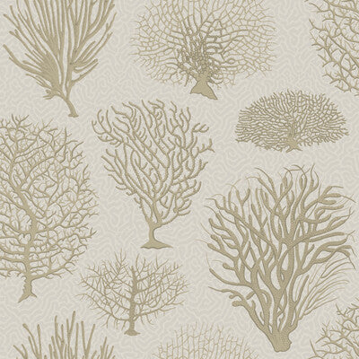 COLE & SON SEAFERN PRINT--- TAUPE,SLATE,GOLD   - 107/2010.CS.0