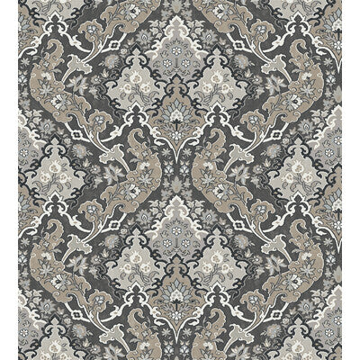 COLE & SON PUSHKIN PRINT--- CHARCOAL,GREY,   - 108/8043.CS.0