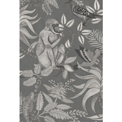 COLE & SON SAVUTI PRINT--- CHARCOAL,GREY,   - 109/1002.CS.0