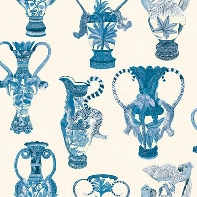 COLE & SON KHULU VASES PRINT--- BLUE,BLUE,   - 109/12059.CS.0