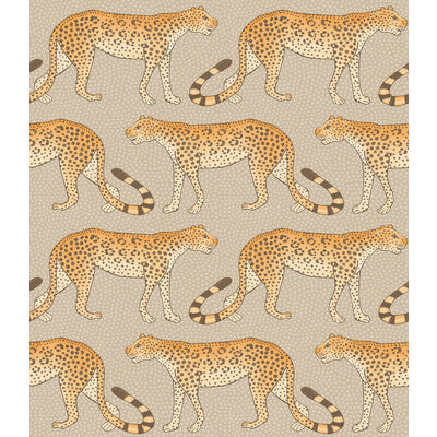 COLE & SON LEOPARD WALK PRINT--- MULTI,ORANGE,BEIGE   - 109/2010.CS.0