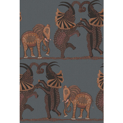 COLE & SON SAFARI DANCE PRINT--- MULTI,CHARCOAL,RED   - 109/8040.CS.0