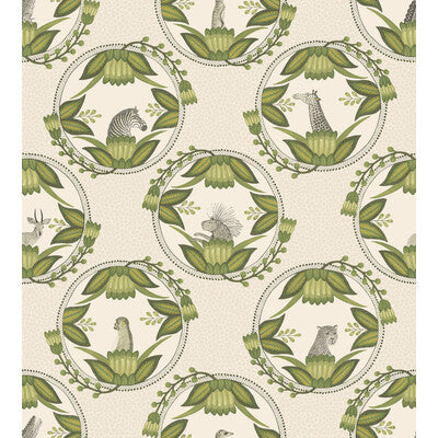 COLE & SON ARDMORE CAMEOS PRINT--- MULTI,LIGHT GREY,GREEN   - 109/9041.CS.0