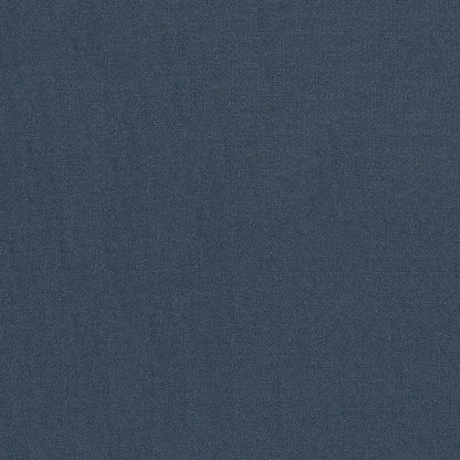 Close-up of dark navy blue woven fabric texture with a tight weave.