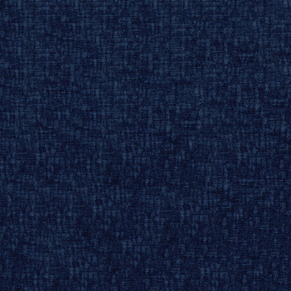 Solid deep navy blue fabric swatch with smooth finish; versatile textile for apparel or accessories.