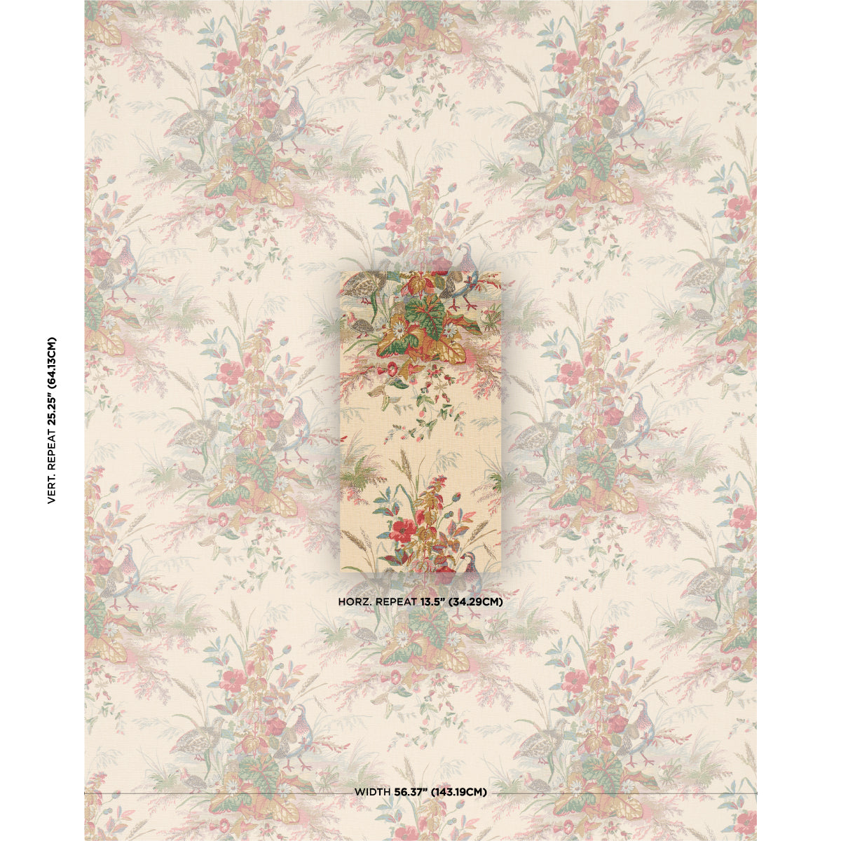 SCHUMACHER  A COUNTRY LIFE QUAIL MEADOW PRINTS PRINTS SUMMER   - 1106032