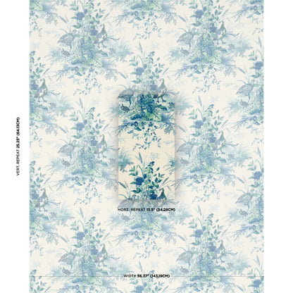 SCHUMACHER  A COUNTRY LIFE QUAIL MEADOW PRINTS PRINTS PEACOCK   - 1106044