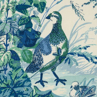 SCHUMACHER  A COUNTRY LIFE QUAIL MEADOW PRINTS PRINTS PEACOCK   - 1106044