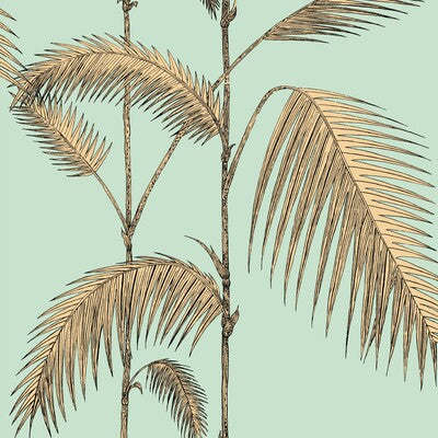 COLE & SON PALM LEAVES PRINT--BOTANICAL & FLORAL-TROPICAL MULTI,MINT,YELLOW   - 112/2006.CS.0