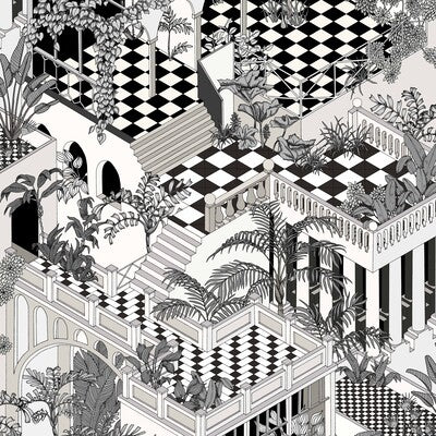 COLE & SON MIAMI PRINT--- MULTI,BLACK,WHITE   - 112/6024.CS.0