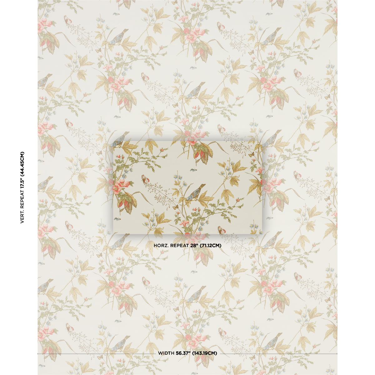 SCHUMACHER  CLASSIC PRINTS EARLY SPRING PRINTS PRINTS AQUA   - 1137034