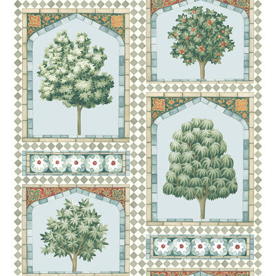 COLE & SON SULTAN'S PALACE PRINT--- MULTI,GREEN,TEAL   - 113/10030.CS.0