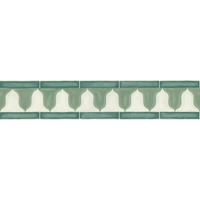 COLE & SON ZELLIGE BORDER BORDERS--- OLIVE GREEN,GREEN,   - 113/12037.CS.0