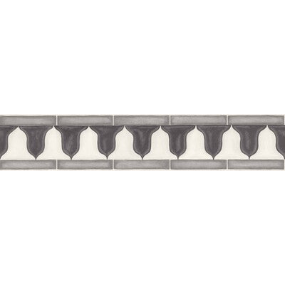 COLE & SON ZELLIGE BORDER BORDERS--- GREY,CHARCOAL,   - 113/12038.CS.0