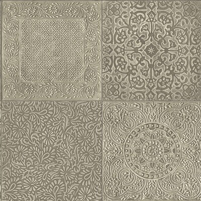 COLE & SON BAZAAR PRINT--- METALLIC,SILVER,GOLD   - 113/2006.CS.0