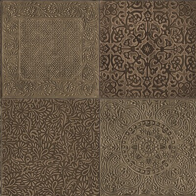 COLE & SON BAZAAR PRINT--- BRONZE,METALLIC,   - 113/2007.CS.0