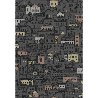 COLE & SON MEDITERRANEA PRINT--- METALLIC,CHARCOAL,BRONZE   - 114/7014.CS.0