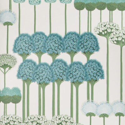 COLE & SON ALLIUM PRINT--- MULTI,TEAL,GREEN   - 115/12035.CS.0