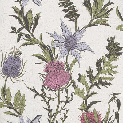 COLE & SON THISTLE PRINT--- MULTI,PURPLE,PINK   - 115/14044.CS.0