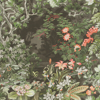 COLE & SON WOODLAND PRINT--- MULTI,CORAL,GREEN   - 115/4011.CS.0