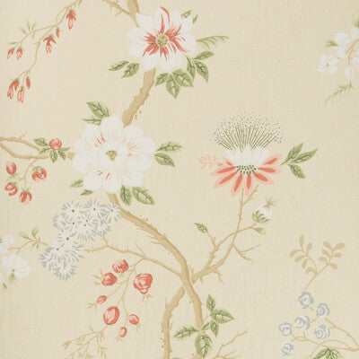 COLE & SON CAMELLIA PRINT--- MULTI,CORAL,SAGE   - 115/8023.CS.0