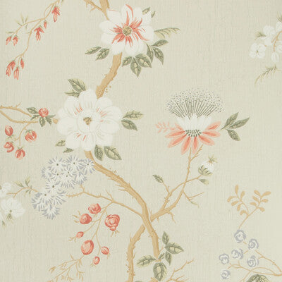 COLE & SON CAMELLIA PRINT--- MULTI,CORAL,LIGHT BLUE   - 115/8024.CS.0