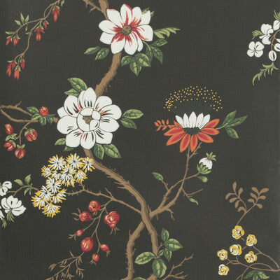 COLE & SON CAMELLIA PRINT--- MULTI,RED,BLACK   - 115/8026.CS.0