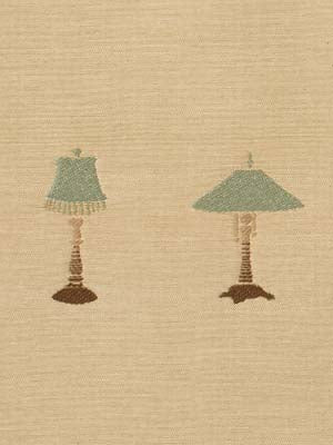 Two vintage table lamps with teal shades & brown bases on a beige textured backdrop.