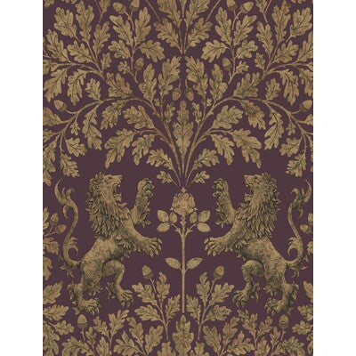 COLE & SON BOSCOBEL OAK ---NOVELTY GOLD,BURGUNDY,   - 116/10038.CS.0