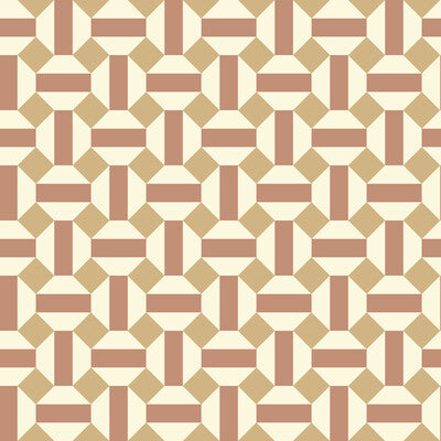 COLE & SON ALICATADO PRINT--MODERN-GEOMETRIC RUST,CAMEL,   - 117/12039.CS.0