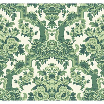 COLE & SON LOLA PRINT--DAMASK-NOVELTY GREEN,SAGE,   - 117/13040.CS.0