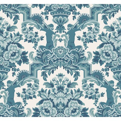 COLE & SON LOLA PRINT--DAMASK-NOVELTY TEAL,TEAL,   - 117/13042.CS.0